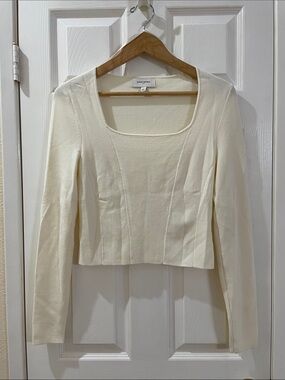 Banana Republic Square-Neck Long Sleeve (S)